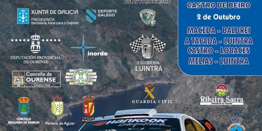 Aviso sobre cortes de tráfico polo 9º Rallye Ribeira Sacra