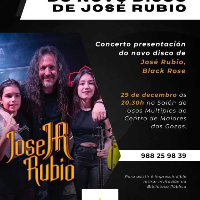 Concerto presentación do novo disco de José Rubio, Black Rose
