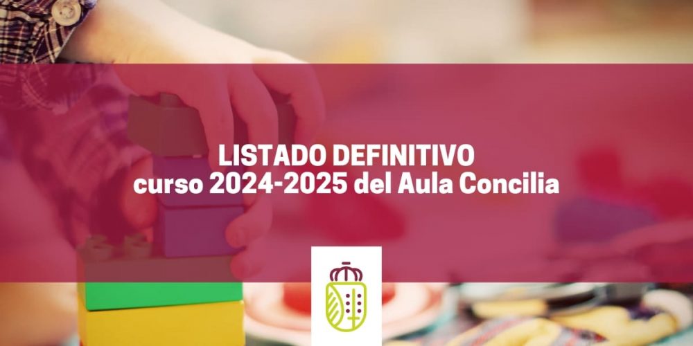 Listado definitivo curso 2024-2025 da Aula Concilia